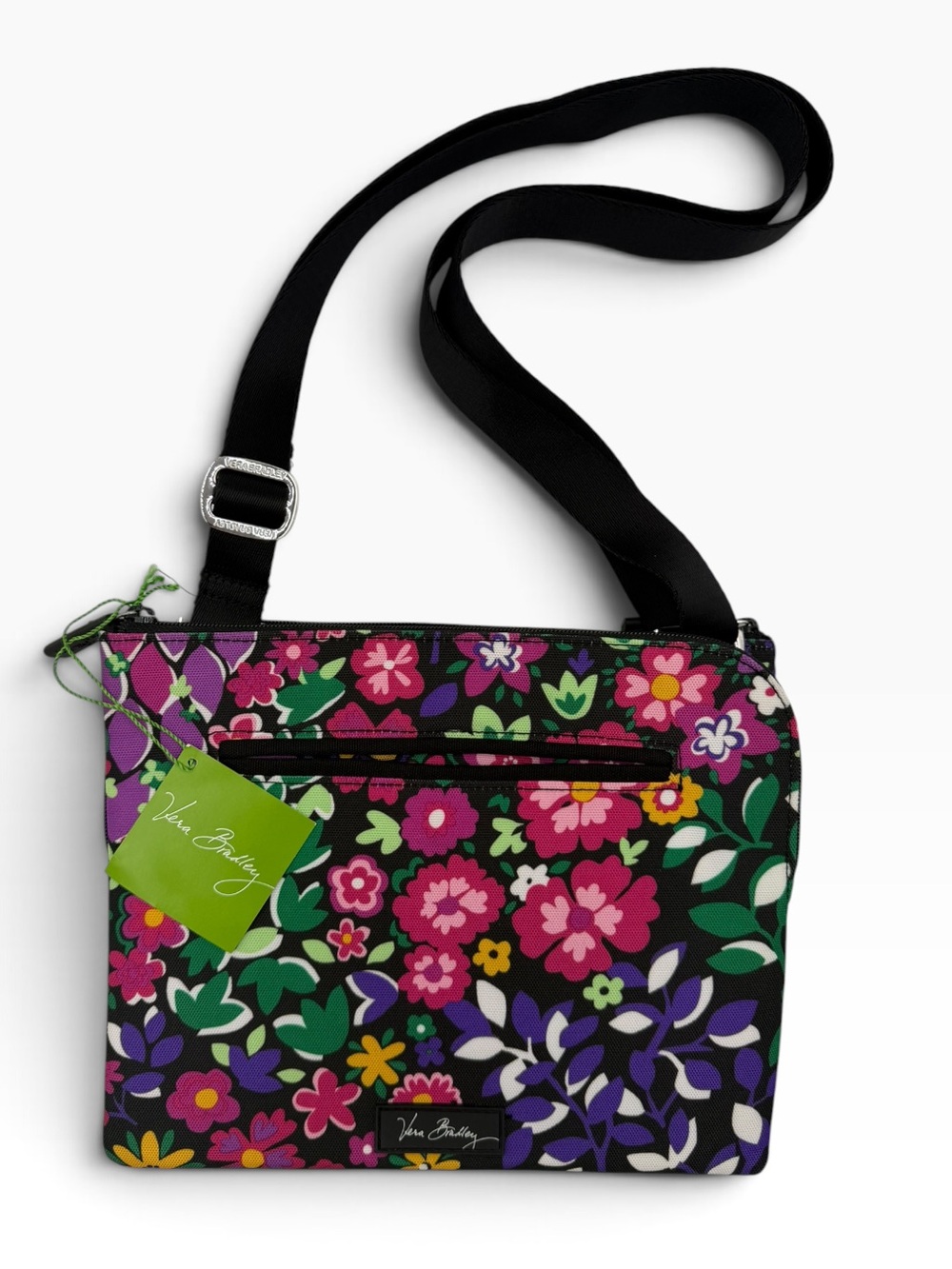 🌸 Vera Bradley Lighten Up Zip Crossbody — Sweetheart Floral